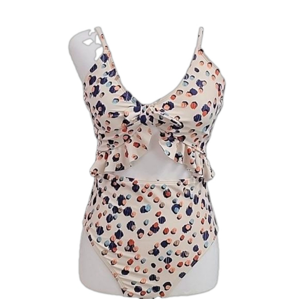 HURLEY ONE PIECE WITH PEEKABOO WAIST SIZE MEDIUM
